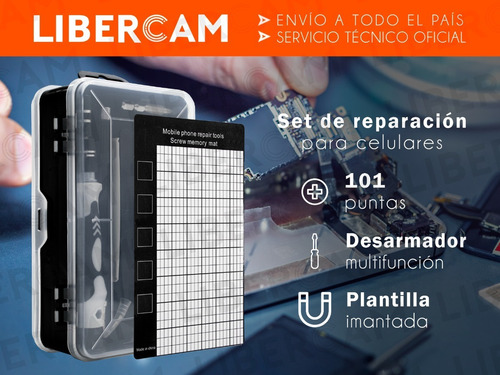 Imagen 3 de 10 de Kit Destornillador Telefono Celular iPhone Samsung Tablet Pc