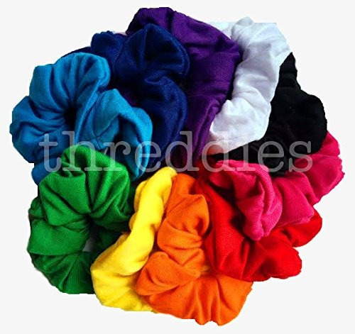 Algodón De Scrunchie Set, Set De 10 Algodón Suave Scrunchies