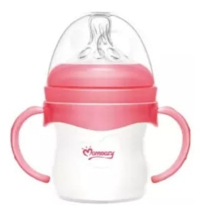 Biberon 4oz Anticolico Momeasy Con Asas