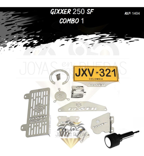 Kit Combo 1 Partes Lujo Moto Gixxer 250 Sf