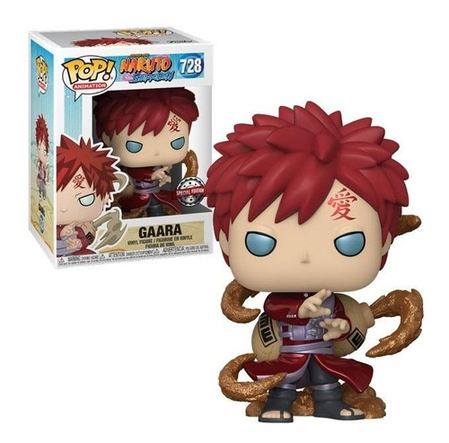 Funko Pop Gaara #728 Special Edition Sticker Metallic