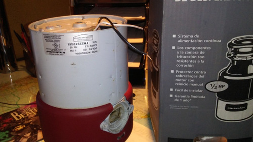 Imagen 3 de 5 de Motor Para Triturador De Desperdicios Kitchen Aid 1/2hp