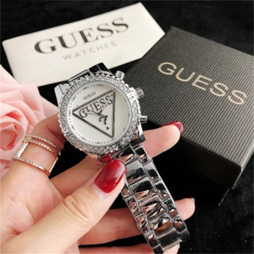 Accesorio Elegante De Acero Guess Quartz, Regalo Casual Para