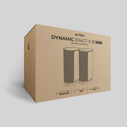 Bocinas Inalambricas Acteck Dynamic Bs660 50w 2.0 Bluetooth