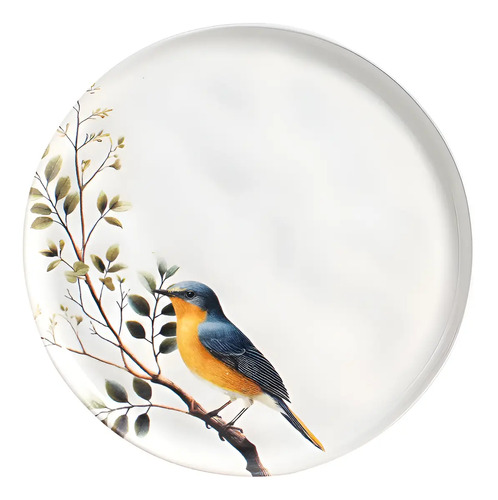 Jogo com 6 Pratos Raso 27,5cm Bio Birdy Porto Brasil