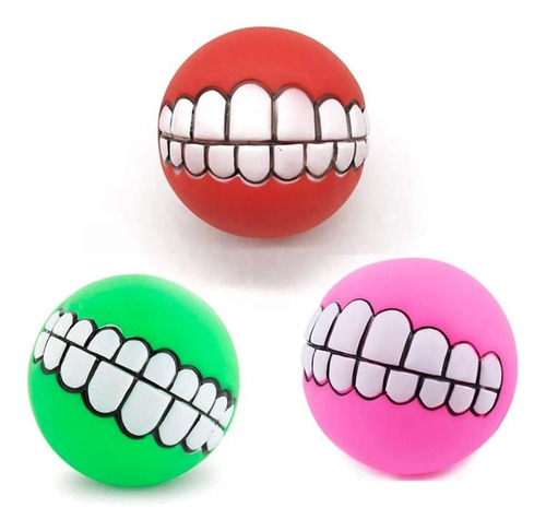 Dailyitemss - Juego De 3 Bolas De Dientes Para Perro. Color