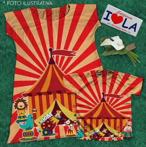 Roupa de circo para mae cheap pai e filho tema