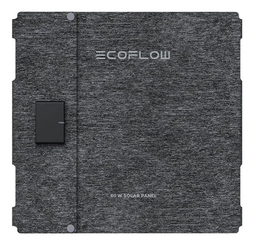 Panel Solar Plegable (tipo C) Ecoflow 60w Negro 22v 25.6v