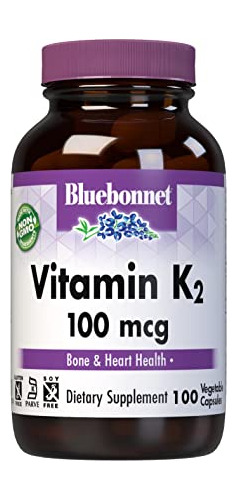 Cápsulas Vegetarianas De Vitamina K2 Azulbonnet, 100 8rc6g