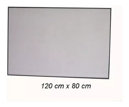 Imagen 2 de 3 de Tablero Acrílico Borrable Aluminio 120 X 80cm Grande Oficina