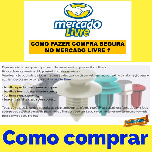 Parafuso Parachoque Vw Gol 2009 2018 Torx 16mm 6mm 10 Peças