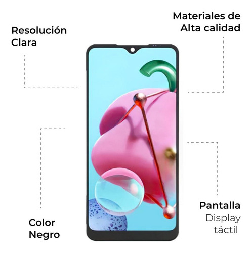 Sjpm Pantalla Display Touch Compatible Con LG K51 Lmk500qn