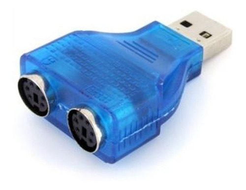 Adaptador Usb A Ps/2 Doble Compatible Con Teclado Y Mouse