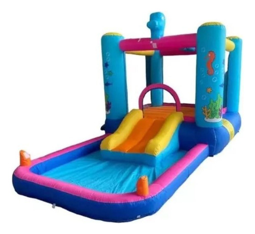 Inflable Ácuatico Cubo Acuático Alberca Inflable Brincolin