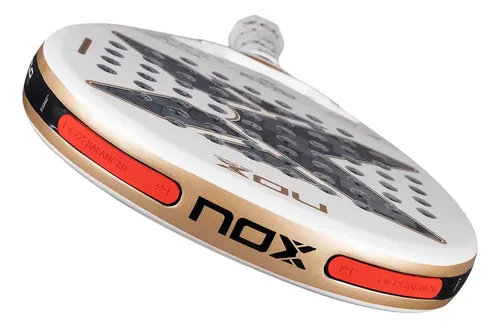 Raquete De Padel Nox At10 2026 Luxury Genius 12k Alum Xtrem Branco