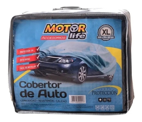 Cobertor Auto Motorlife Tallas Cubre Sol Polvo Aves