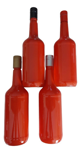 Caja 24 Botellas Vidrio Roja Litro  Edicion Navideña 