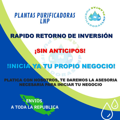Planta Purificadora De Agua $29,900.00 Sin Anticipos