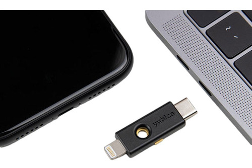 Imagen 5 de 8 de Yubikey 5ci Usb Tipo C Y Lightning Llave Seguridad Fido2 U2f