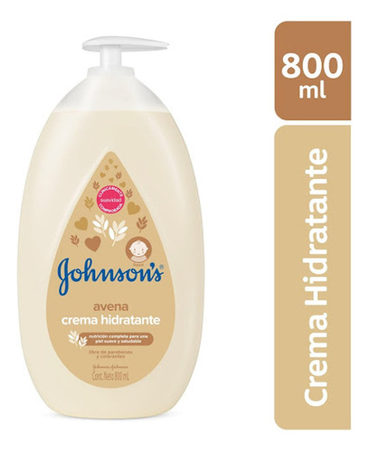 Crema Liquida Johnson Baby Avena X800ml