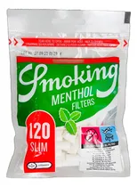Comprar Filtros Armar Cigarrillos Smoking Slim Menthol X10