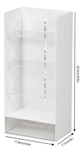Caja De Almacenamiento De Escritorio T Con Repisa Plana Tran