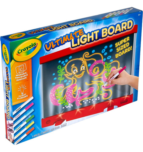 Crayola Ultimate Light Board Rojo, Tableta De Dibujo, Regalo