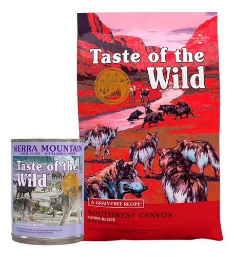 Comida Para Perro Taste Of The Wild Jabali 12.2kg + Pate