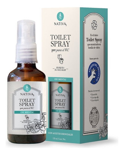 Poop Spray Aroma Menta Elimina Olor Wc Antes De Ir 50ml