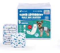 Comprar Pañales Desechables Suaves Para Perros Machos Indicador Hume