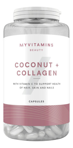 Cápsulas De Coco Y Colágeno Myprotein Con Vitamina C Sabor Unflavored - Sin Sabor