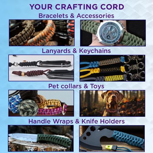 Cuerda Paracord Teceum, Nylon Resistente Para Supervivencia