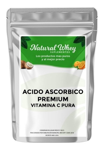 Acido Ascorbico Vitamina C Pura 500 Grs Usp Max Pureza