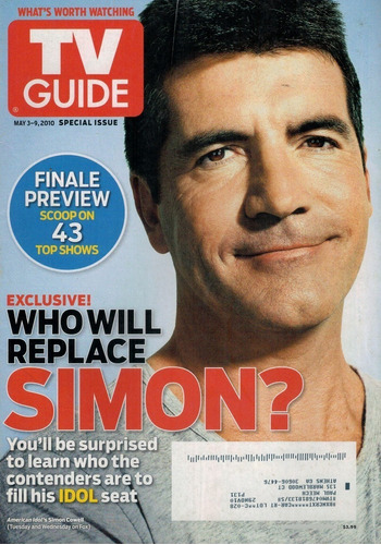 Tv Guide: Simon Cowell / Stana Katic / Pauley Perrette