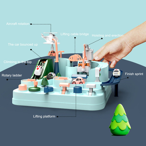 Juego De Coche Para Bebés, Manual, Rieles, Vías De Tren, Jug