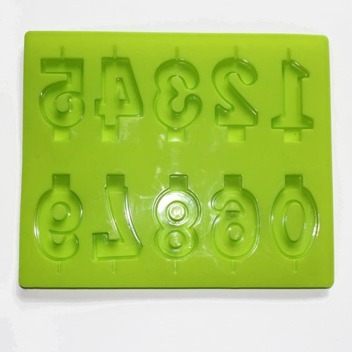 X-haibei Numeros Vela Candy Molde De Silicona Para Tarta De