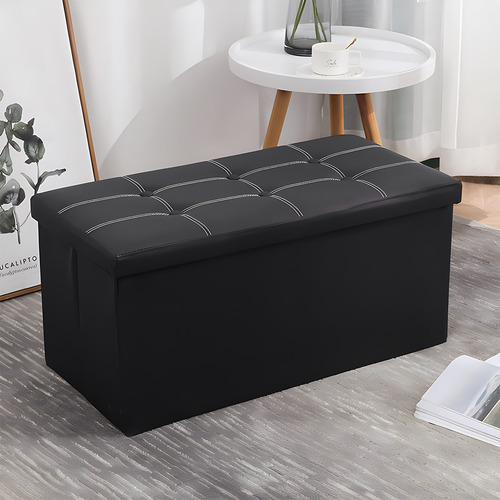 Taburete De Almacenamiento Banco Otomano Plegable Con Tapa
