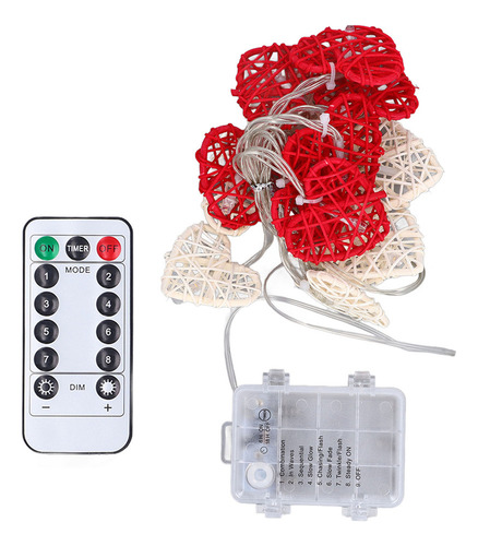 Nuevo Guirnalda De Luces Con Forma De Corazón For El Día De