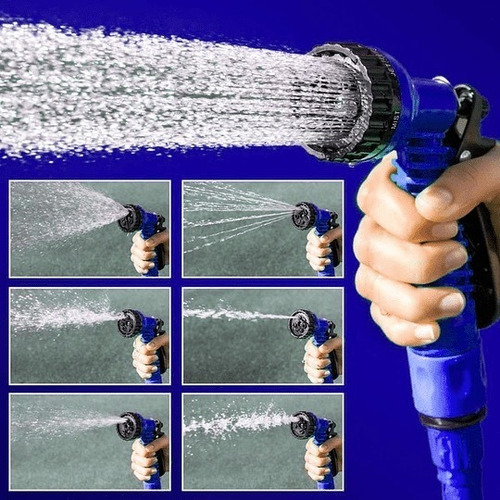 Manguera Agua Expandible 22,5 Metros Flexible Pistola X7