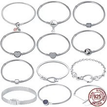 Codemonkey-pulsera De Plata De Ley 100% Con Forma De Corazón