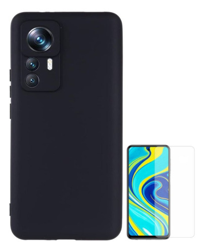 Para Xiaomi 12t / 12t Pro - Case Carcasa Silicona + Vidrio