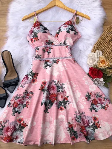 Vestido Curto Alcinha Al a Fina Bojo Gode Boneca Rodado Moda