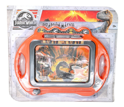 Pizarron Magico + Pluma Jurassic World Naranja Para Niños 