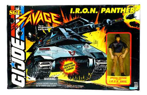 Gi Joe Sgt Savage Iron Panther & Iron Anvil 1994
