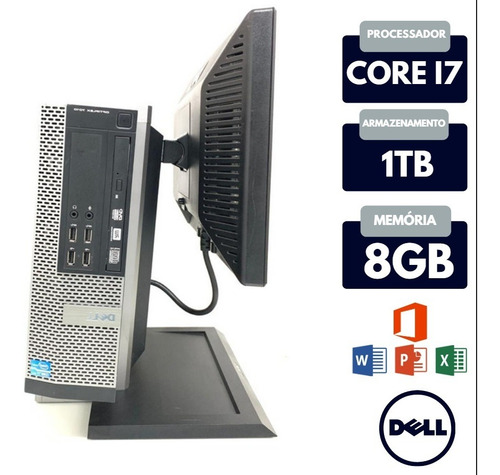 Computador Dell Usado I7 Ram 8gb Hd 1tb Barato Com Tela 17 (Usado)