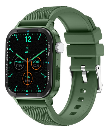 Smartwatch Colmi M41 Green Malla De Silicona Verde Salud 
