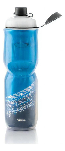 Garrafa Squeeze Termica Rastro 700ml Azul Bico Com Tampa