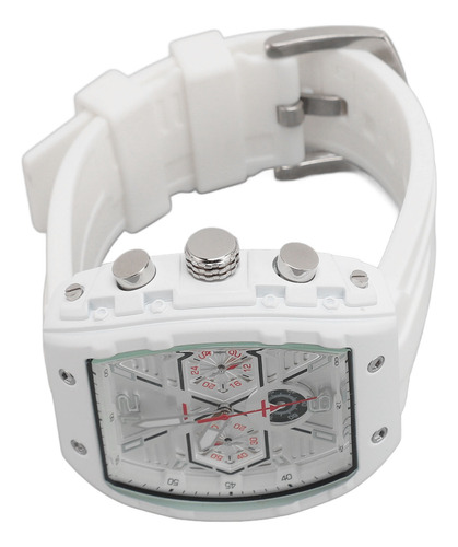 Relógio De Quartzo Branco Branco Timing Men Accurate Waterpr