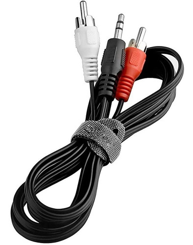 Cable Audio Plug Spica Jack 3.5mm A 2 Rca Macho 5m 5 Metros