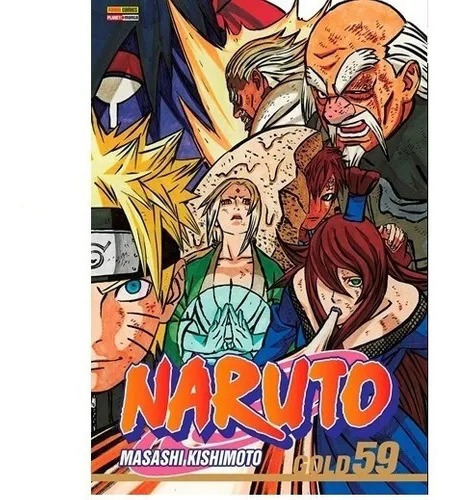 Naruto Gold Vol. 59, de Kishimoto, Masashi. Editora Panini Brasil LTDA, capa mole em português, 2022